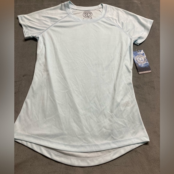Vapor Apparel Women’s Small Light Blue Short Sleeve T-Shirt - Picture 1 of 6